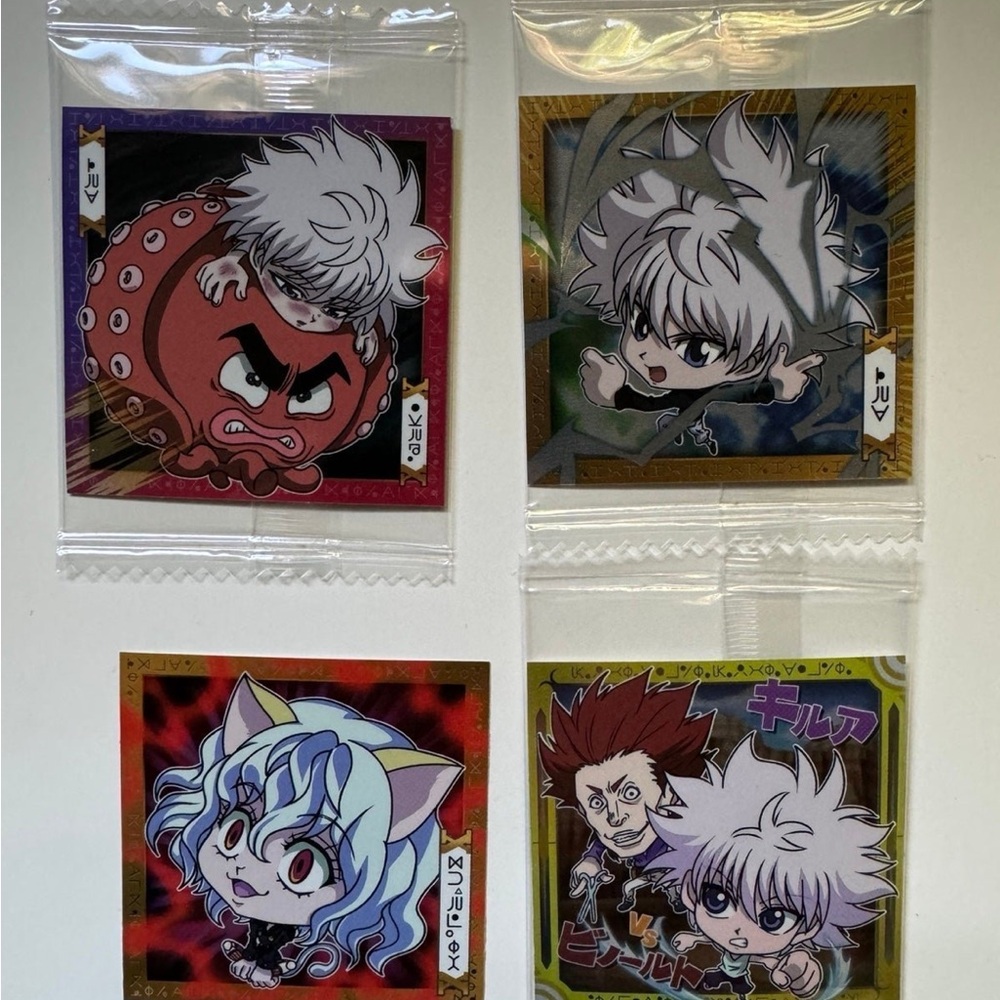 Hunter x Hunter Bandai wafer stickers HxH anime